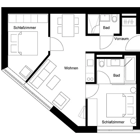 Lägenhet Warthsap Apartmenthaus *
